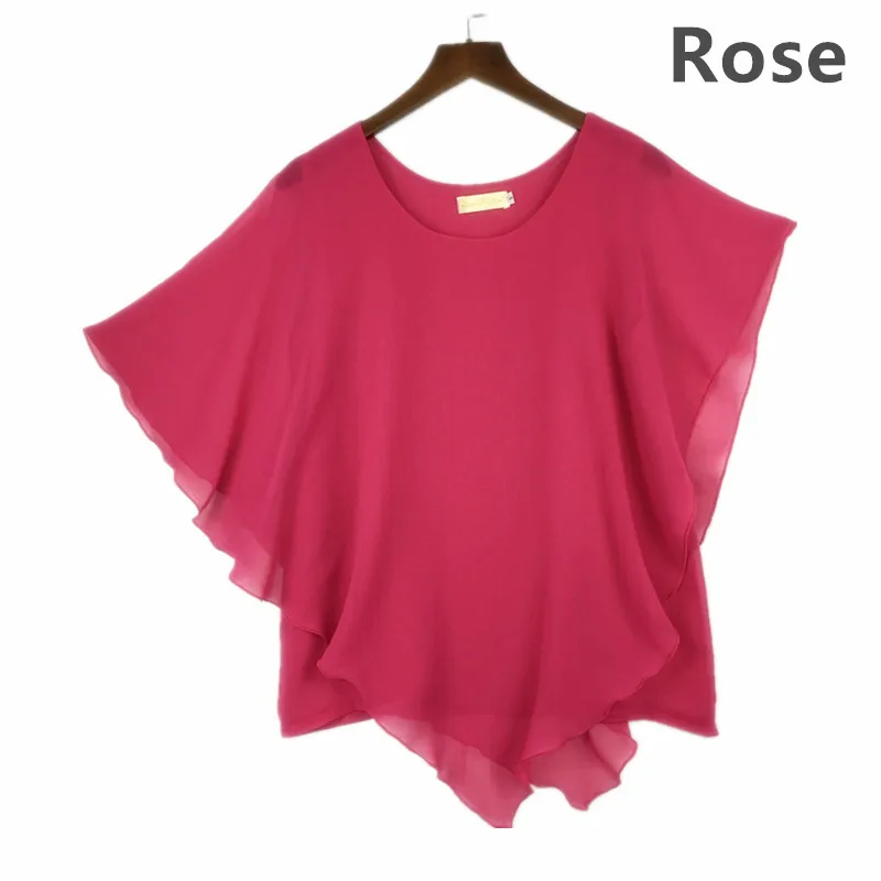 Женская шифоновая блузка с рукавом летучая мышь|blouse top|blouse xxxlshirts thailand |