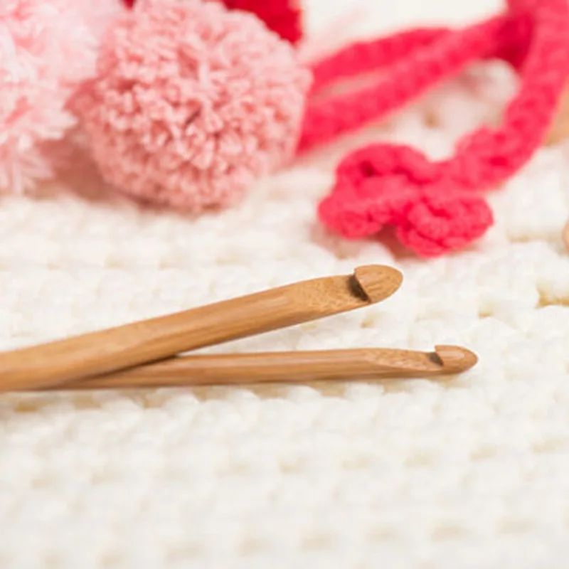 Спицы для вязания 12 размеров 15 см|crochet hook bamboo|crochet bamboo hooksize crochet hooks |