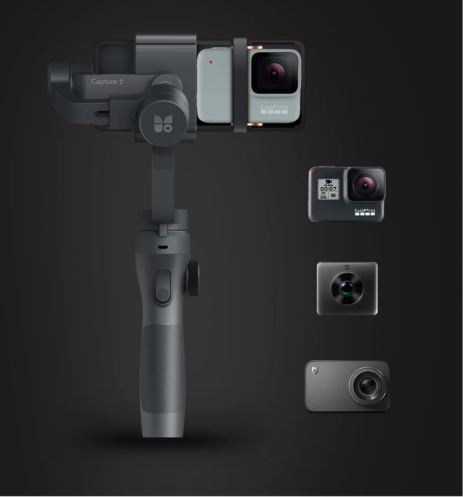 Захват funsnap 2 3 оси смартфон обрабатывается Gimba для IOS Andriod Gopro 7 6 5 экшн-камера стабилизатор vs Feiyu Zhiyun smooth 4
