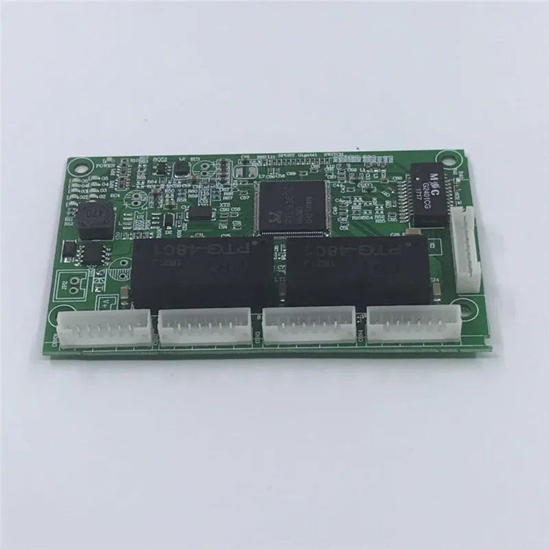 4 портовый гигабитный коммутатор Ethernet с контактным переключателем OME 10/100/1000