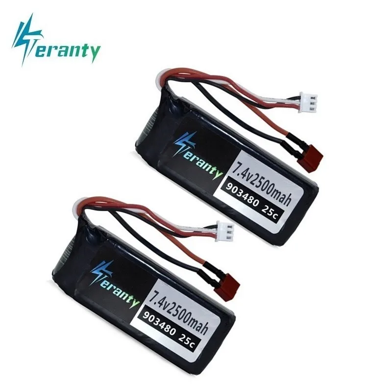 Аккумулятор Lipo 7 4 В 2500 мА · ч для Syma X8C X8W X8G X8 RC запасные части квадрокоптера 903480 25c