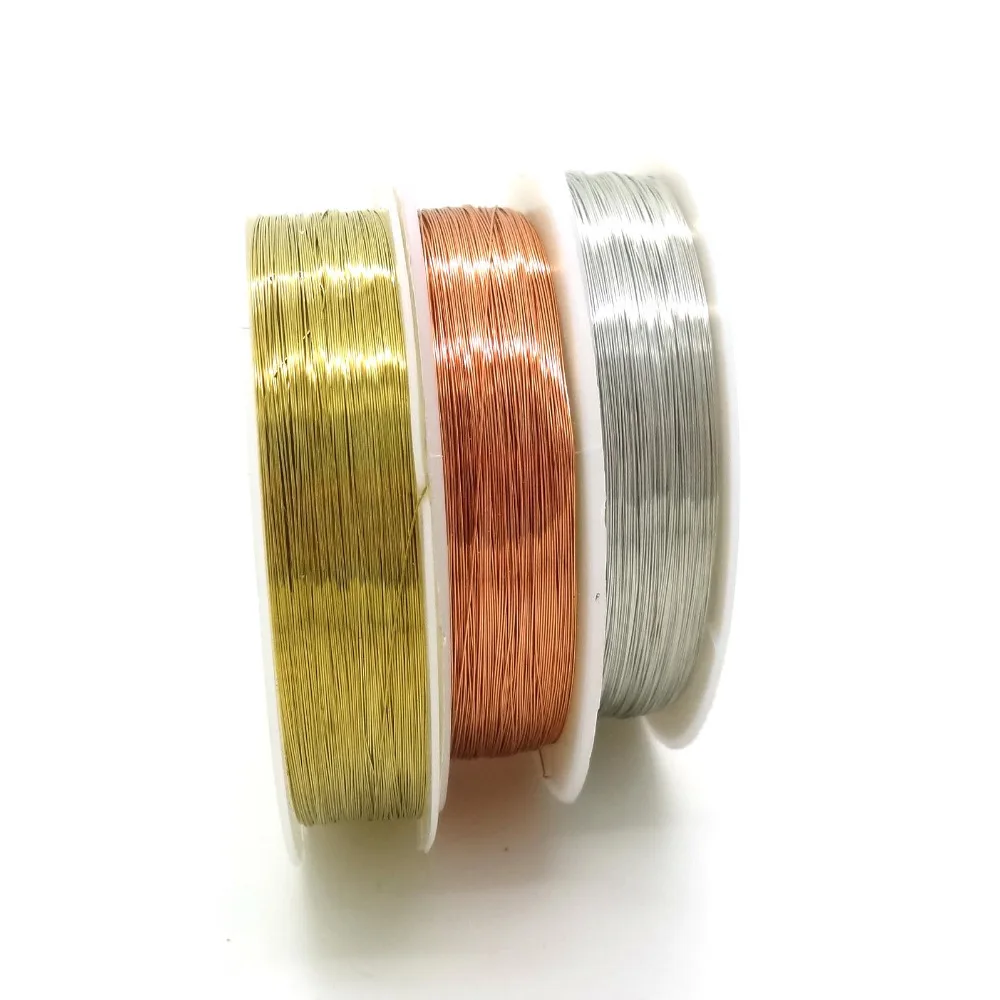3 шт. многоцветные розовое золото/серебро/золото медные провода бисерная