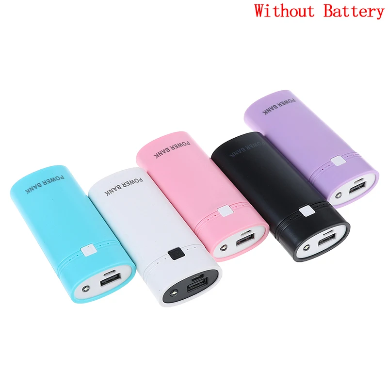 

5V USB Ports 2 x 18650 DIY Portable Battery Holder LCD Display Power Bank Case Box