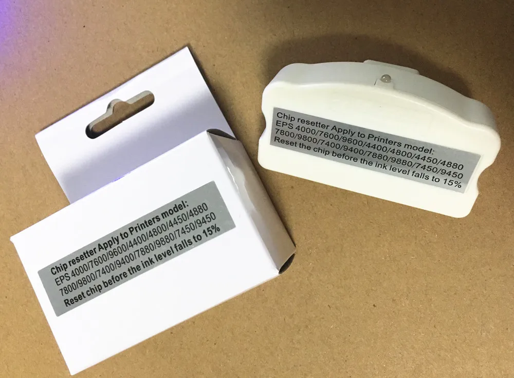 Совместимый сброс чипов для принтера Epson Stylus pro 4000 4400 4450 4800 4880 7800 9800 7400 9400 7880 9880 7450 |
