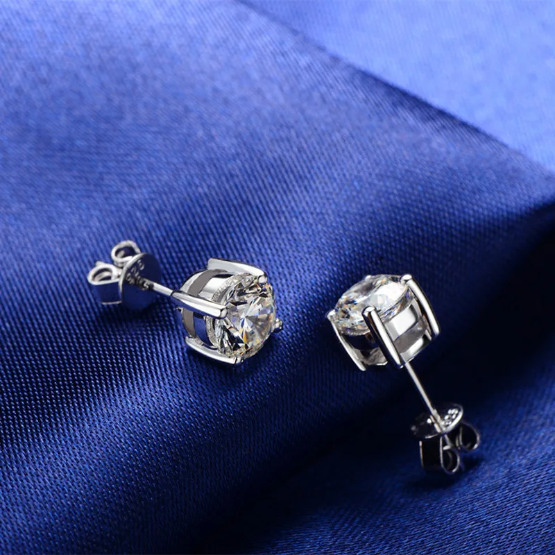 Женские серьги гвоздики из серебра 925 пробы 3 10 мм|silver stud earrings|sterling silver earringsstud earrings
