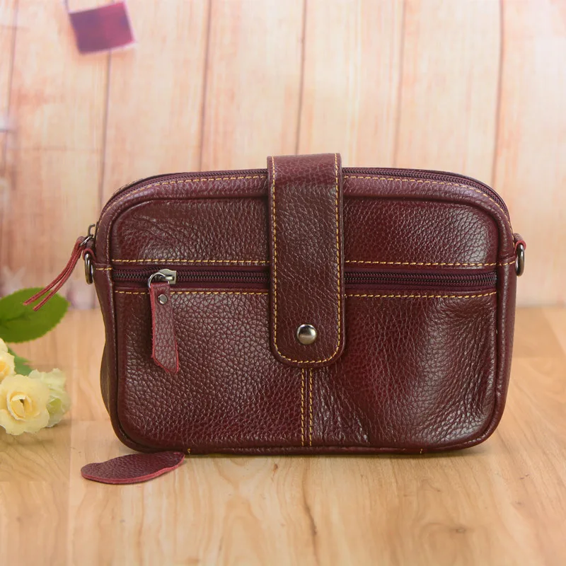 Продвижение Crossbody сумки для женщин Черная сумка Женская Малый Натуральная кожа
