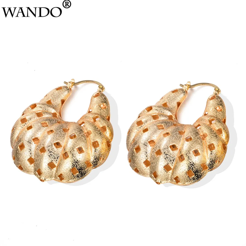 Wando классические полые серьги для женщин/девушек золотого цвета африканские