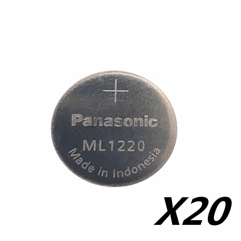 20 шт./лот Новая батарея Cmos Panasonic ML1220 перезаряжаемая 3V Rtc Bios резервная копия часов |