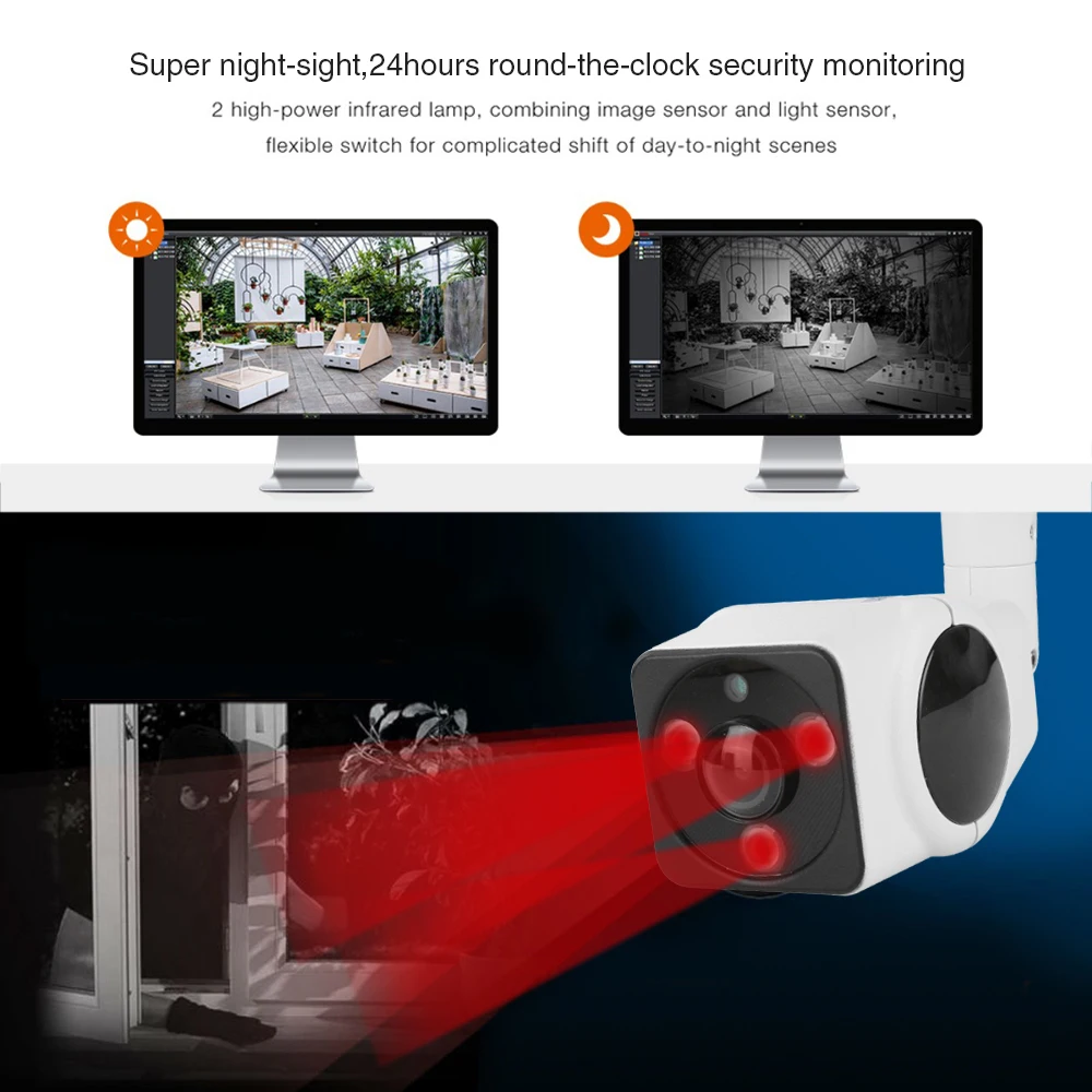 APLEYE Outdoor IP66 Waterproof IP Camera H.265 1080P Wireless Network Security Home CCTV Panoramicc Bullet WIFI | Безопасность и