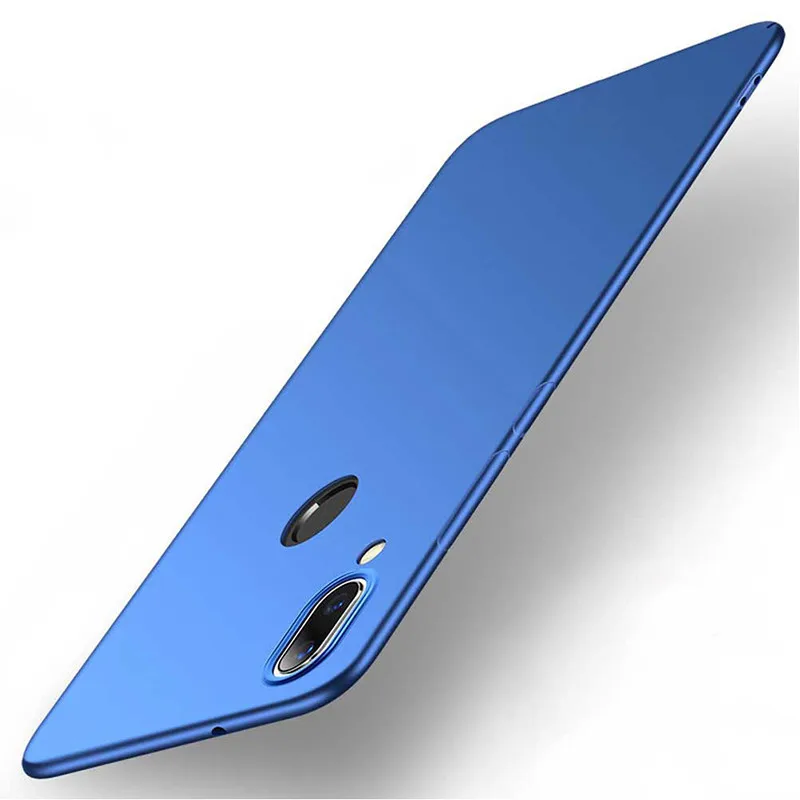 Матовый чехол для Meizu Note 9, чехол, роскошный противоударный мягкий силиконовый чехол, ультра тонкая задняя крышка из ТПУ для Meizu Note 9 Note9, чехол - Цвет: Синий