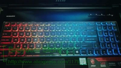 17 3 водостойкие ультратонкие прозрачные чехлы для клавиатуры из ТПУ MSI GT72VR GP72VR GS63VR