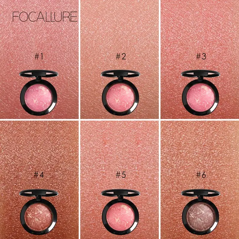 FOCALLURE Макияж Румяна косметическая пудра для лица Bronzer Косметическая натуральная