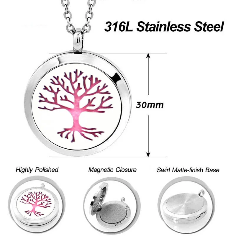 Оптовая торговля ароматерапия подвеска диффузор 30 мм магнитный медальон из