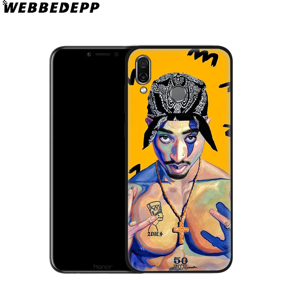 Мягкий чехол WEBBEDEPP 2pac Tupac для Huawei P8 P9 P10 P20 P30 Lite Pro P Smart Z Plus 2019 Y6 Prime 2018 2017 Mini |
