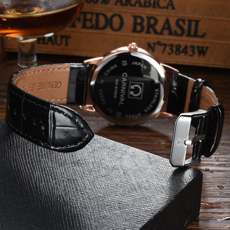 Минималистский простой Швейцария карнавал Элитный бренд часы для мужчин 2017