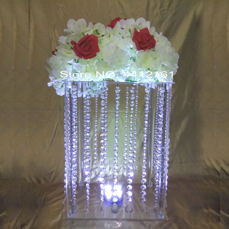 hot sale wedding flower vase stand walkway road lead table centerpieces event party T- decor with LED Light | Дом и сад