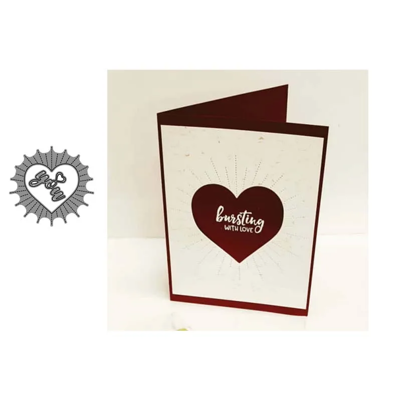 Металлические Вырубные штампы AddyCraft вырезанные в форме сердца окна скрапбукинга