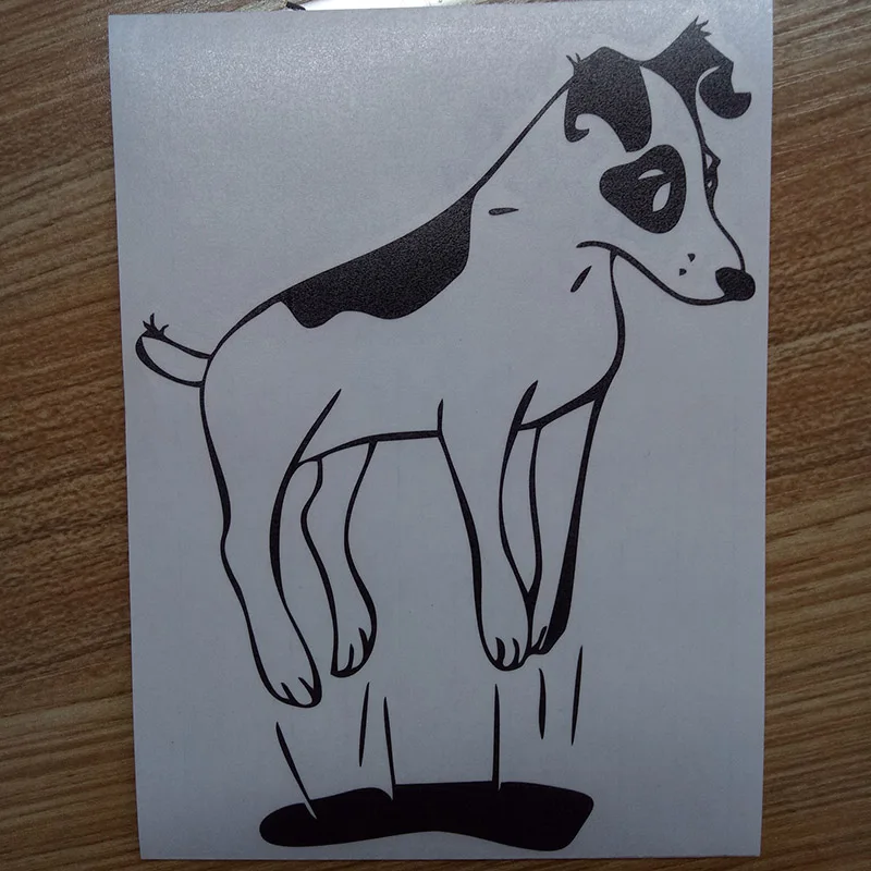 

Jump Jack Russell Terrier Dog Personality Funny Car Stickers Cartoon Vinyl Decal Car Styling Bumper Decoration Jdm