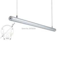 20 x1m setslot circular shape aluminum profile led strip light and 120 beam angle led profile for ceiling or pendant lamps