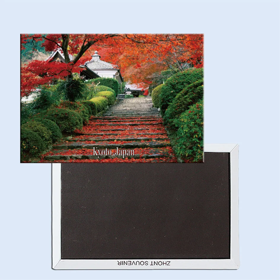 

Garden Staircase, Kyoto, Japan, Magnetic refrigerator stickers, tourist souvenirs, small gifts 24803