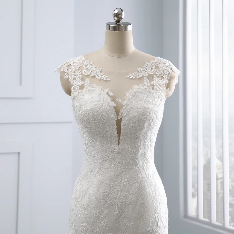 Miaoduo свадебное платье Русалка для свадебных торжеств женщин Кружева Vestidos De Noiva 2021