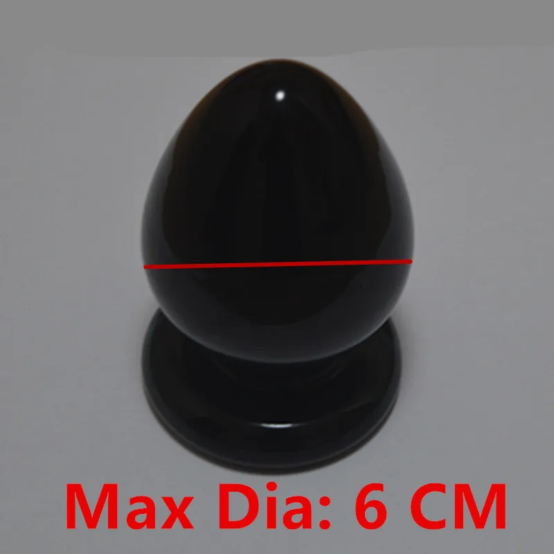 Huge Glass Anal Butt Plug Big Anus Bead Expandable Sex Toys For Women Men Gay Masturbation Couples Flirting Adult Games 6 CM | Красота и