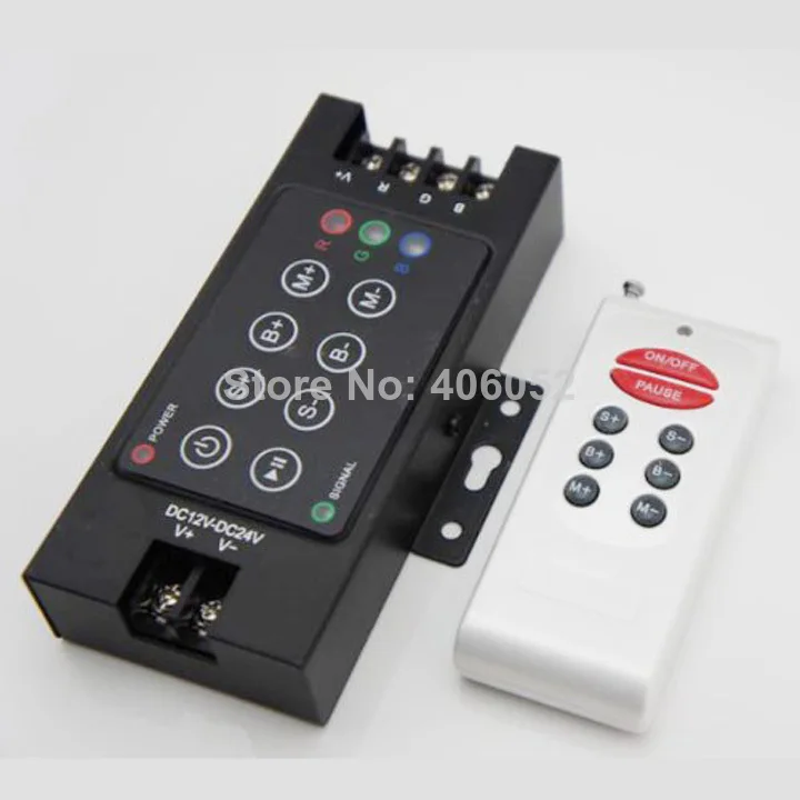 DC12V-24V 144 Вт 12a гладить основа Беспроводной РФ дистанционный регулятор RGB LED диммер для Светодиодные ленты 5050 3528