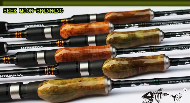 1,98 м, 2,1 м, 2,4 м спиннинговая Удочка 2 секции ML/m/MH power Wood Root Hand IM8 углеродная Приманка Удочка Vara De Pesca Olta Vara