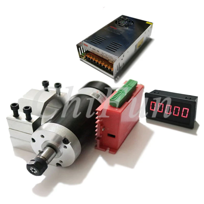ER11 DIY настольный гравировальный шпиндель с ЧПУ DC48V 500 Вт 1 5 Нм 12000 об/мин