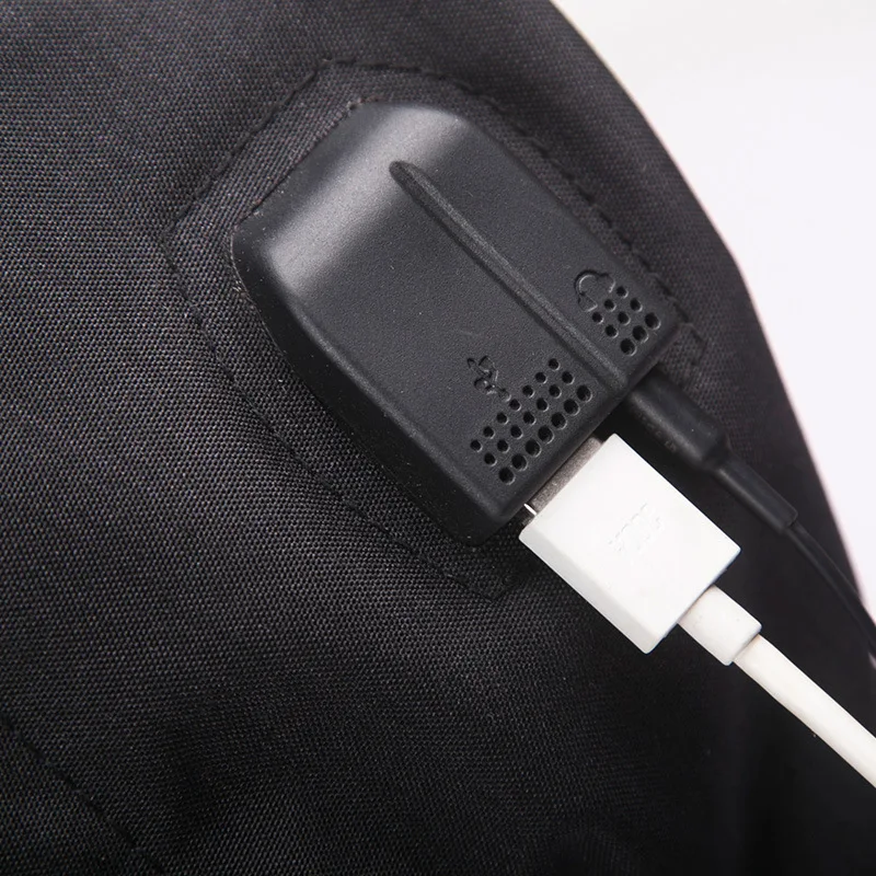 Для мужчин Рюкзаки зарядка через USB Дизайн школьный рюкзак для подростков