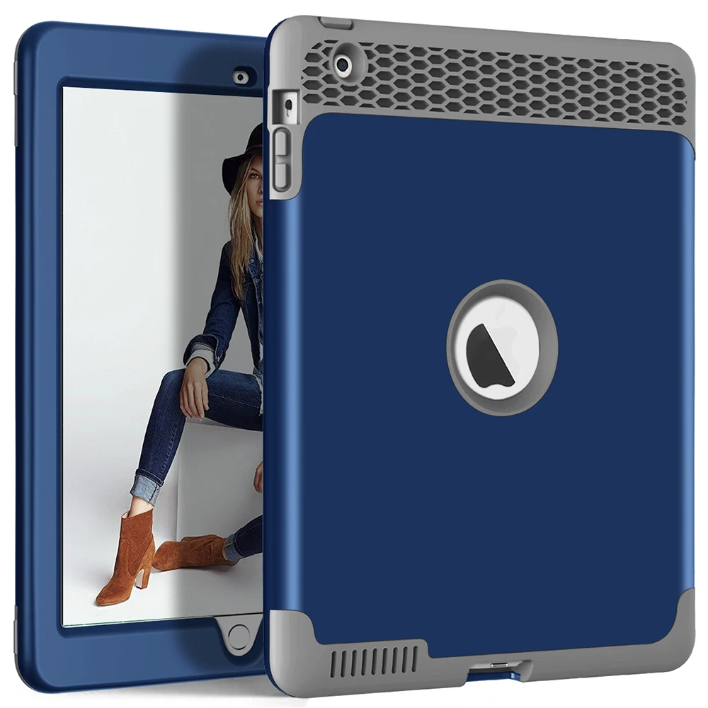 Для Apple iPad 2/3/4 чехол дети Безопасный Heavy Duty противоударный Прочный Гибридный