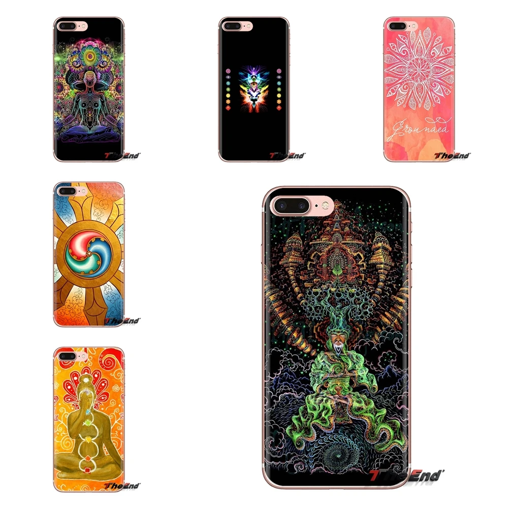 Soft Transparent Shell Covers Chakra Yoga For Xiaomi Redmi 4A S2 Note 3 3S 4 4X 5 Plus 6 7 6A Pro Pocophone F1 |