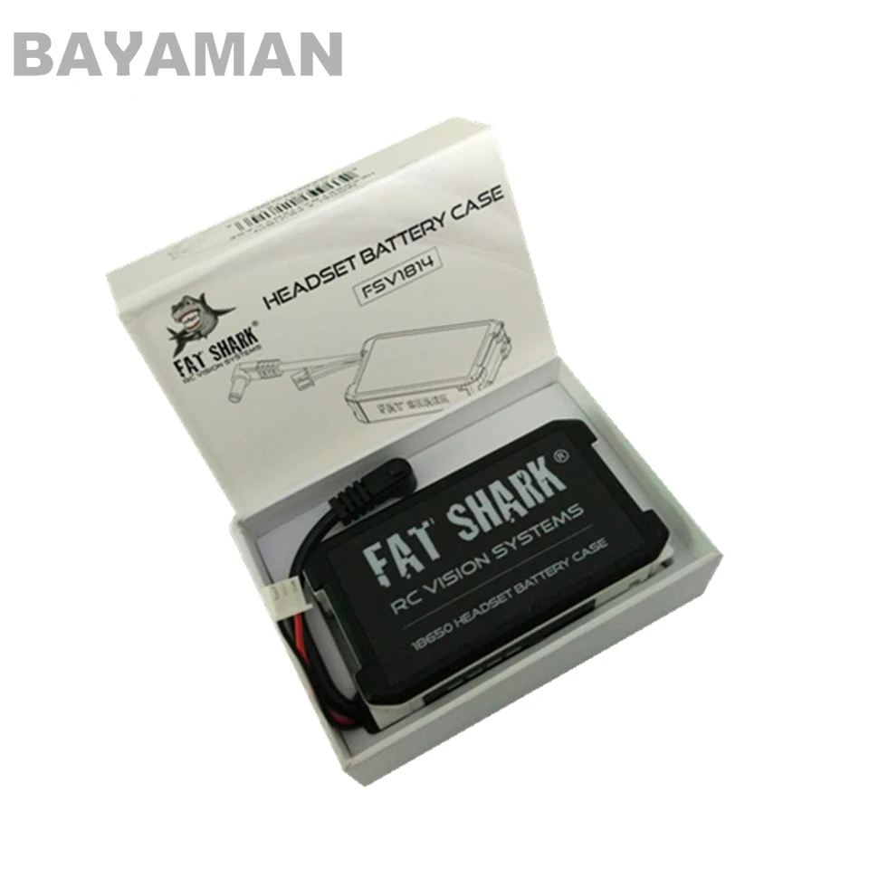 1 шт. FatShark FSV1814 18650 литий ионный аккумулятор гарнитура Батарея чехол может