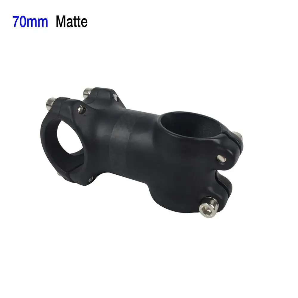 Matte 70mm Smileteam Алюминий углерода Велосипедный вынос руля 31.8 мм 6 градусов MTB дорожный велосипед Руль управления для мотоциклов стволовых 3 К углерода горный велосипед стебли Запчасти для велосипедов - Цвет: Matte 70mm