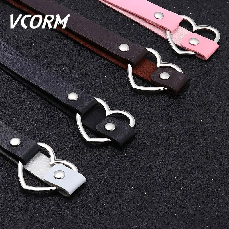 Модные эффектные длинные кожаные ожерелья VCORM крученые Чокеры для женщин