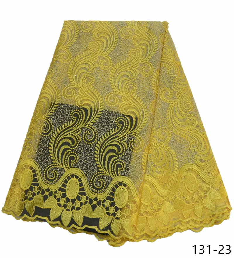 

2019 Newest Nigerian Lace Fabrics For Wedding Dress African French Lace Fabrics High Quality Guipure Lace With Rhinestone 131