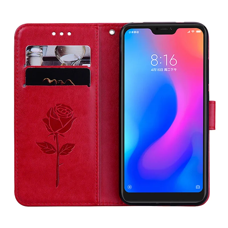 Чехол для Xiaomi Redmi 6 Pro чехол 6A мягкий силиконовый кожаный флип A A6 чехлы