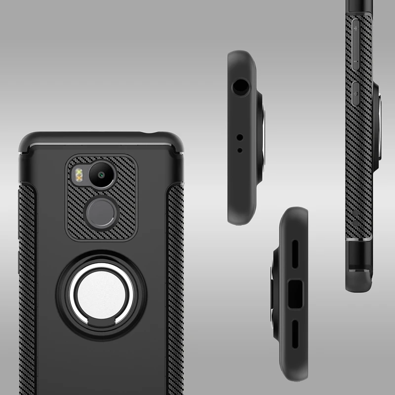 For Xiaomi Redmi 4/Redmi 4 Pro Case With Holder Luxury silicone TPU+PC Back Cover Accessory Fundas Redmi4 Prime Coque Pouch |