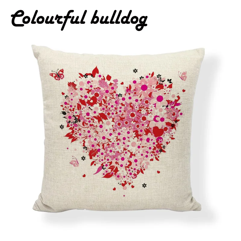 Ко Дню Святого Валентина накидки на подушки воздушный шар любви ленты с
