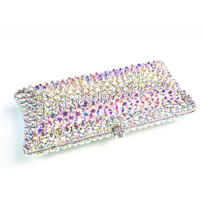 Простые Вечерние Сумки Сумка с кристаллами дамские сумочки для свадебного