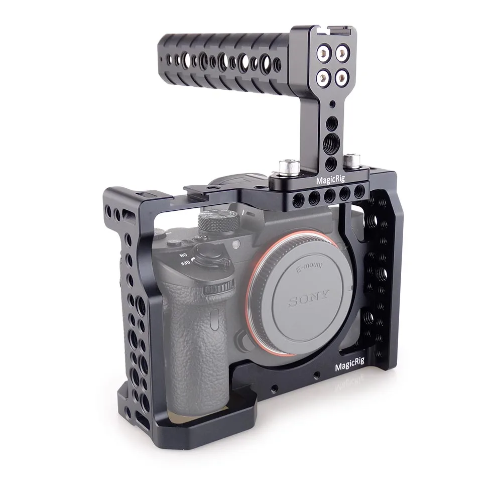 MAGICRIG клетка для DSLR камеры с верхней ручкой для sony A7RIII/A7RII/A7SII/A7M3/A7II/A7III камеры для быстрого выпуска Удлинительный комплект