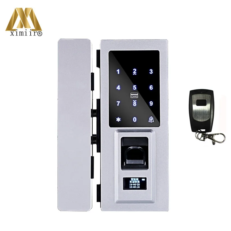 

Glass Door Lock Keyless Electric Fingerprint Lock XM-Q1 With Remote Controller Smart Fingerprint Door Lock