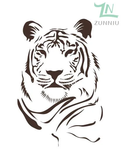 Кофе G236 большой кот лев тигр животного удалены стены винила Стикеры Книги по искусству наклейка для детской комнаты Домашний Декор Книги по искусству стены комнаты украшения - Цвет: Кофе