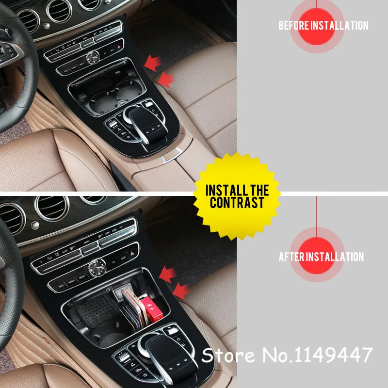 Для Mercedes Benz E Class 16 17/C 14 17/GLC 15 17/V 17 1 шт. держатель для стакана воды коробка