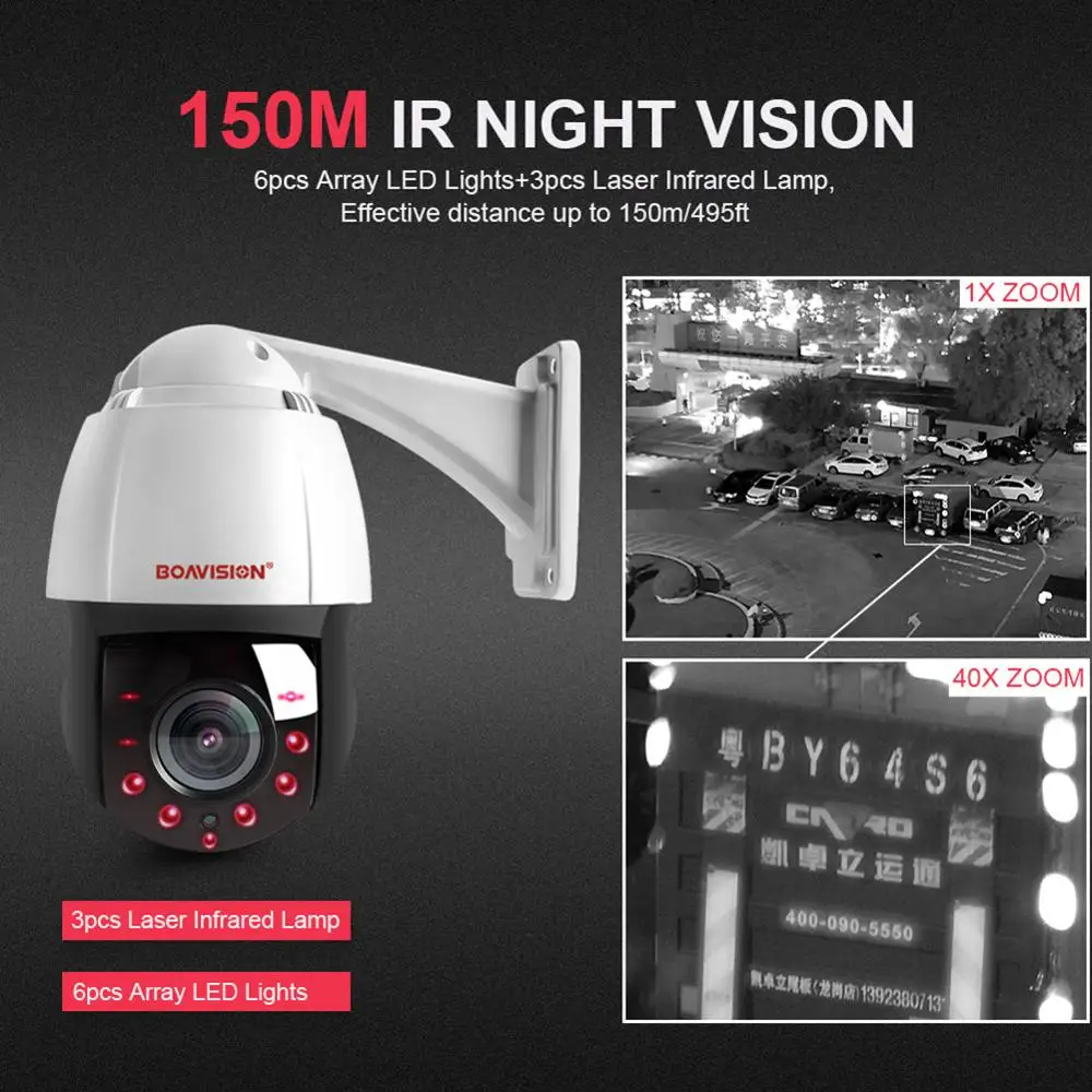 1080P 5MP PTZ купольная IP камера 40X зум Открытый Onvif 25fps в реальном времени 2MP CCTV камера безопасности массив+ лазерная ИК 150 м скорость купольная камера