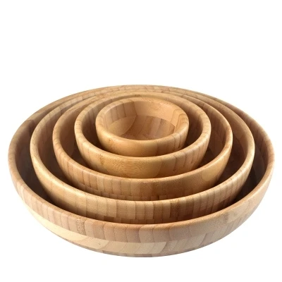 Bamboo Wood European Fruit Plate Breakfast Snack Creative Personality Home Hotel Snacks Dried Salad Bowl Tray | Дом и сад