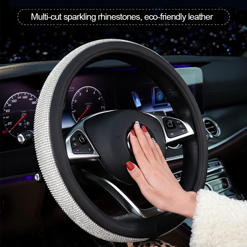 Стразы автомобильные кожаные чехлы на руль автомобильный чехол прозрачный