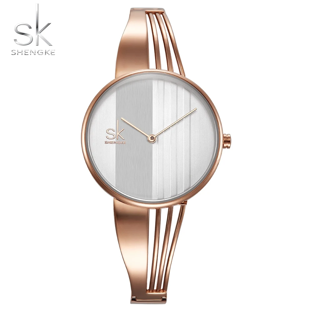Fashion Shengke Gold-plated Women Watches Ladies Creative Quartz Wristwatch Womens Charming Bracelet Watch Relogio Feminino 2018 | Наручные