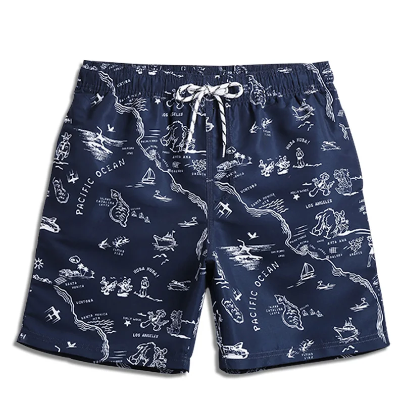 

Summer Mens Beach Board Swimwear Plus Size Polyester Quick Dry Bathing Swimsuits Fashion Male Sport Running Surfing Trunks