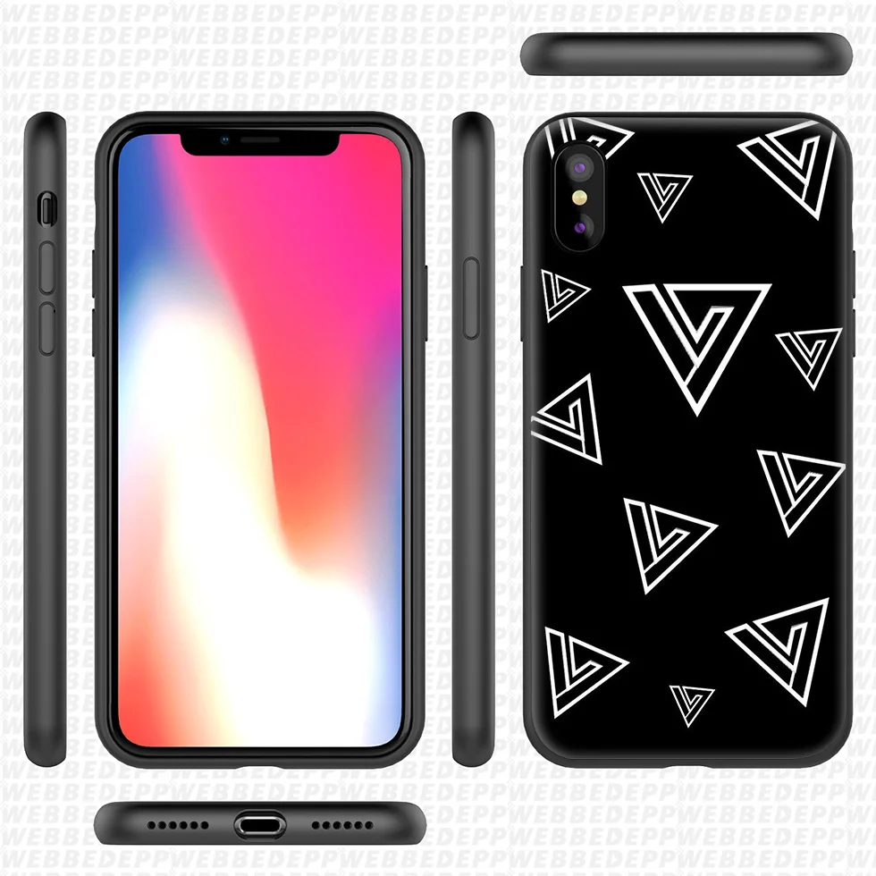 WEBBEDEPP Seventeen Bands Soft Silicone Case for iPhone 11 Pro Xr Xs Max X or 10 8 7 6 6S Plus 5 5S SE |